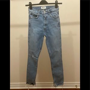 AGOLDE Blue Riley High-rise Skinny - Size 23